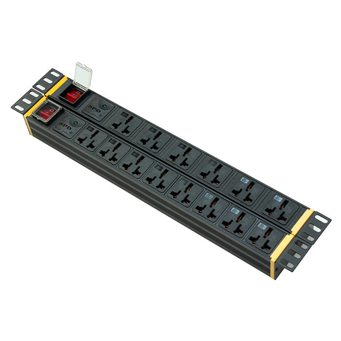 8位 6位16A萬(wàn)用孔+防雷浪涌+雙斷開關(guān)