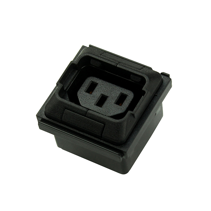 IEC 250V 10A C13插孔防脫落
